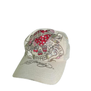 Ed Hardy skull embroidery kwarovski trucker cap